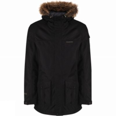 Craghoppers Mens Kiwi Parka Black Craghoppers Mens Kiwi Parka Black